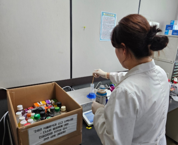 다소비 음료류에 대한 인공감미료 안전성 검사 실시