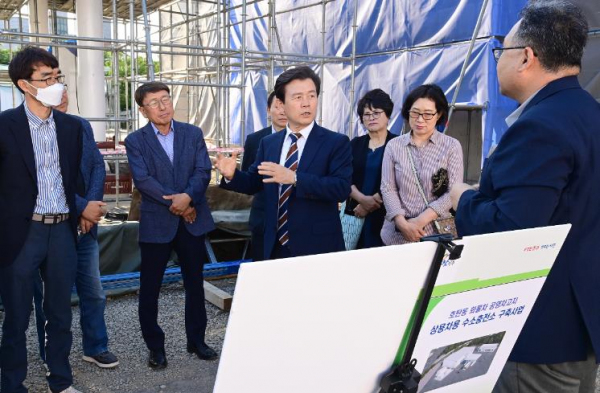 조규일 진주시장,‘호탄동 상용차용 수소충전소 구축’현장 점검