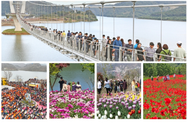 옥정호 올해 개장 석달만에 20만…백만명 돌파