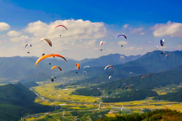 문경시 아세안-오세아닉 패러글라이딩 챔피언십 개최