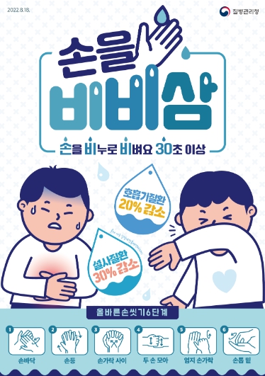 올바른 손씻기 포스터