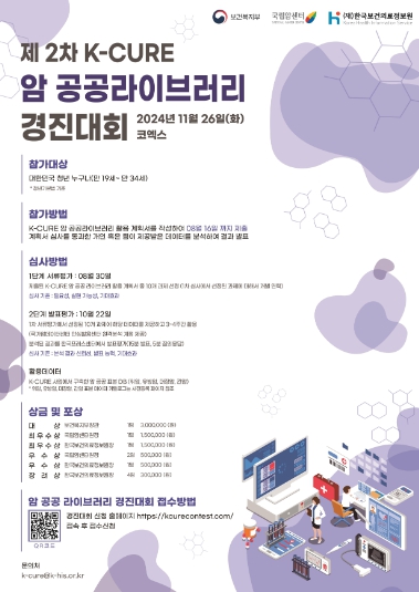 제2차 K-CURE 공공 라이브러리 경진대회 포스터