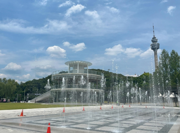 물놀이형 수경시설 사진(두류공원 바닥분수)
