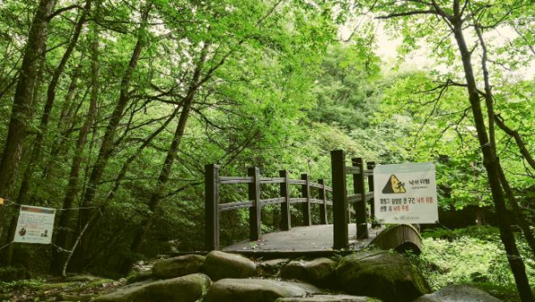 월출산 경포대 입구