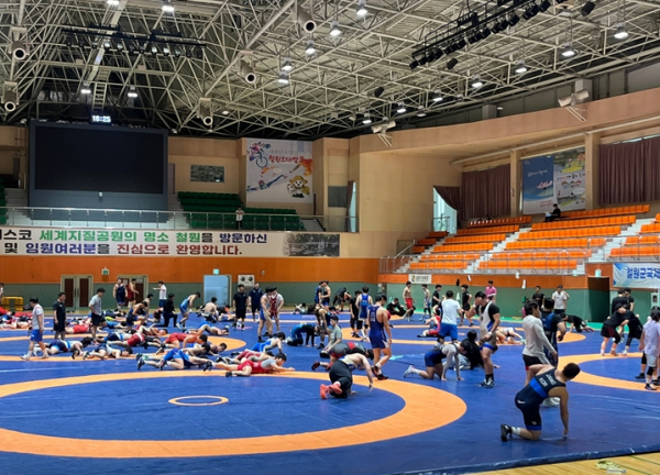 철원군! 국가대표 등 레슬링선수 하계전지훈련 유치!!!