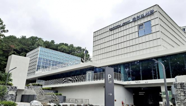 오는 9월 개관 예정인 동천도서관 전경