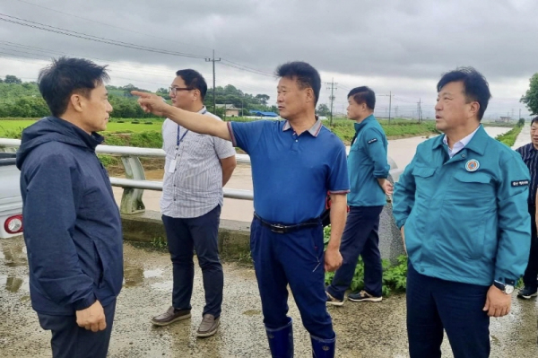 최재구 예산군수 응급복구 현장 방문