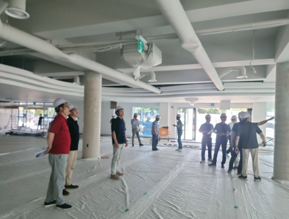 경북교육청, 영덕도서관 신축 시설 공사 현장 점검 시행