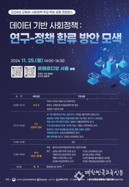 교육부-사회정책 주요 학회 공동 공개 토론회 포스터