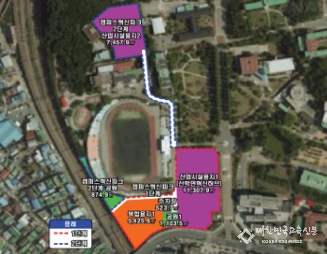 한남대 캠퍼스 혁신파크 사업부지